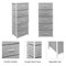 Sorbus Narrow 5 Drawers Nightstand with Steel Frame, Wood Top, Easy Pull Fabric Bins for Home, Bedroom, Office & Dorm